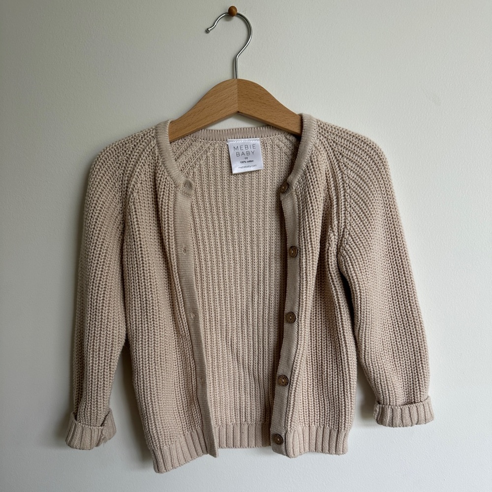 Mebie Baby Cream Cardigan
